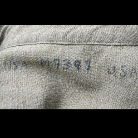 Vintage U.S Military Shirt Button Front Olive Green S/M See Measurements - Picture 5 of 5